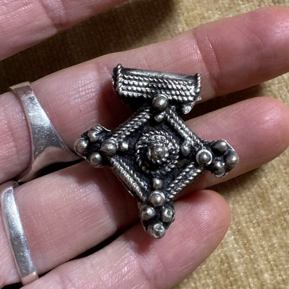 NWOT HANDMADE TUAREG AFRICAN MOROCCAN TRIBAL PENDANT FOR NECKLACE - Picture 3 of 8